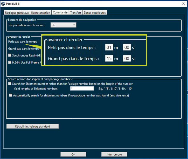 Adaptation des pas temporels pour le suivi des colis dans l'entrepôt de transbordement avec ParcelVIS