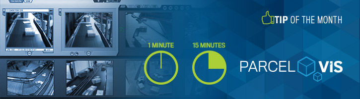 Adjustment of the time steps in parcel tracking in the depot with ParcelVIS