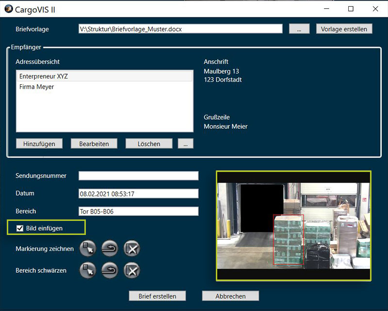 Unternehmerbriefe noch einfacher | CargoVIS | ParcelVIS