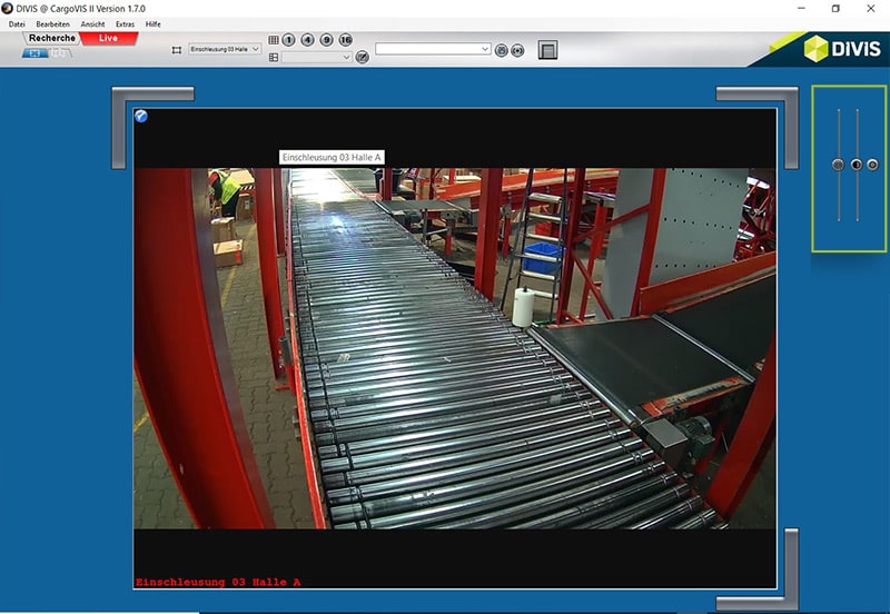Liveansicht | CargoVIS Videomanagementsoftware