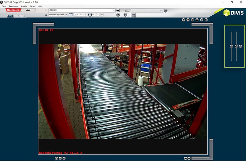 Recherchemodus | CargoVIS Videomanagementsoftware