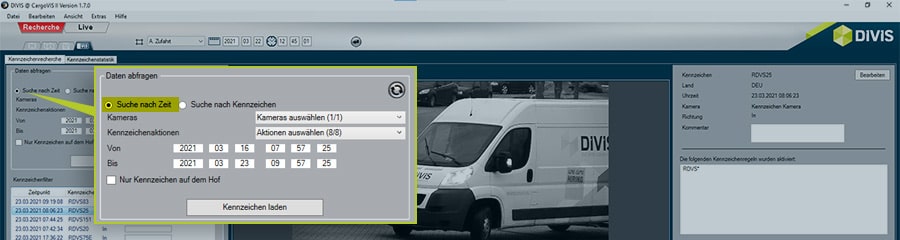 Kennzeichenrecherche mit License Plate+ | DIVIS