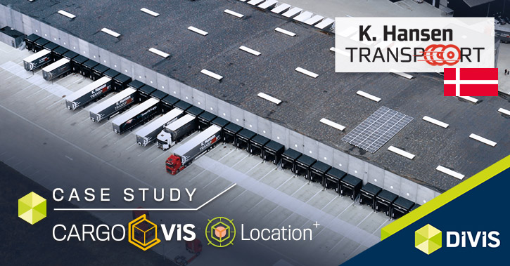 Dänischer Logistiker K. Hansen Transport setzt auf CargoVIS mit Bluetooth-Ortung von DIVIS